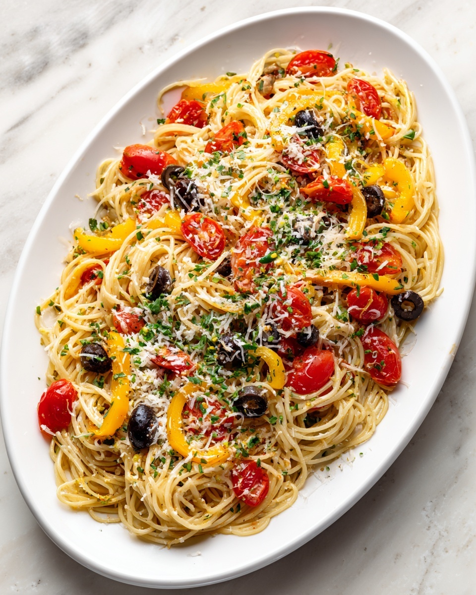 California Spaghetti Salad Recipe - Recipe Image