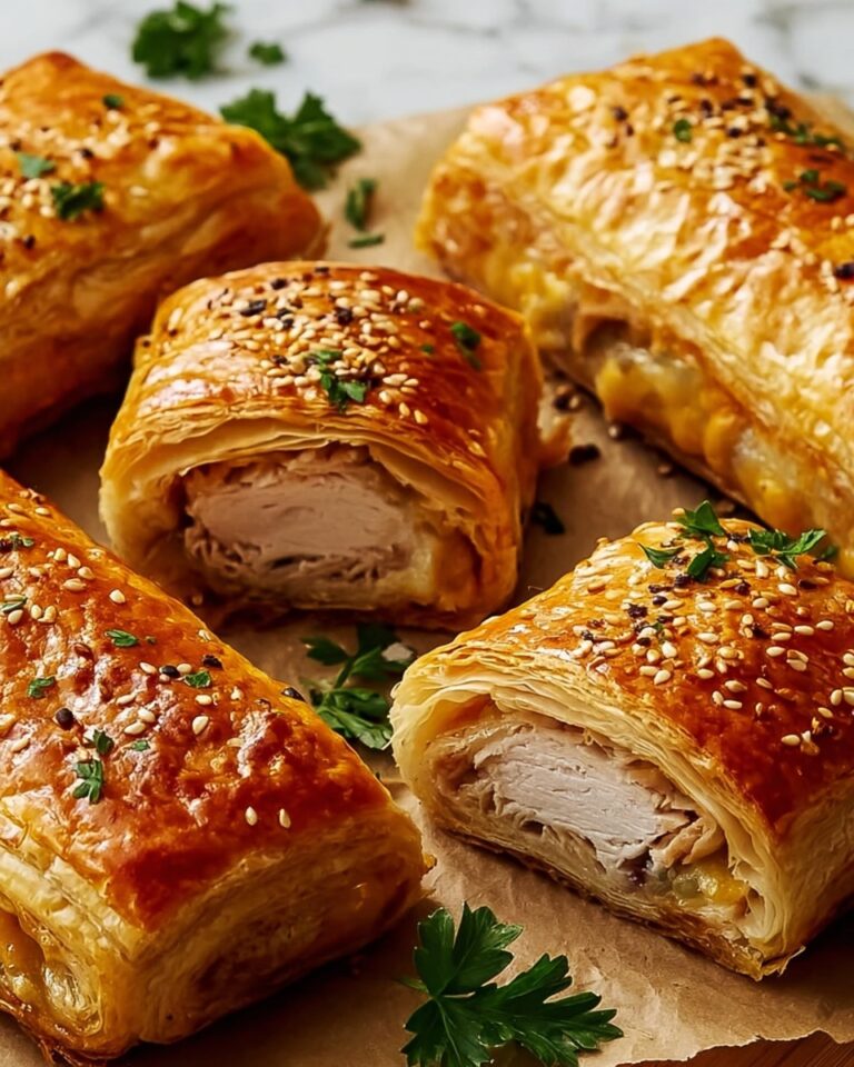 Chicken and Cheese Pastry Rolls Recipe