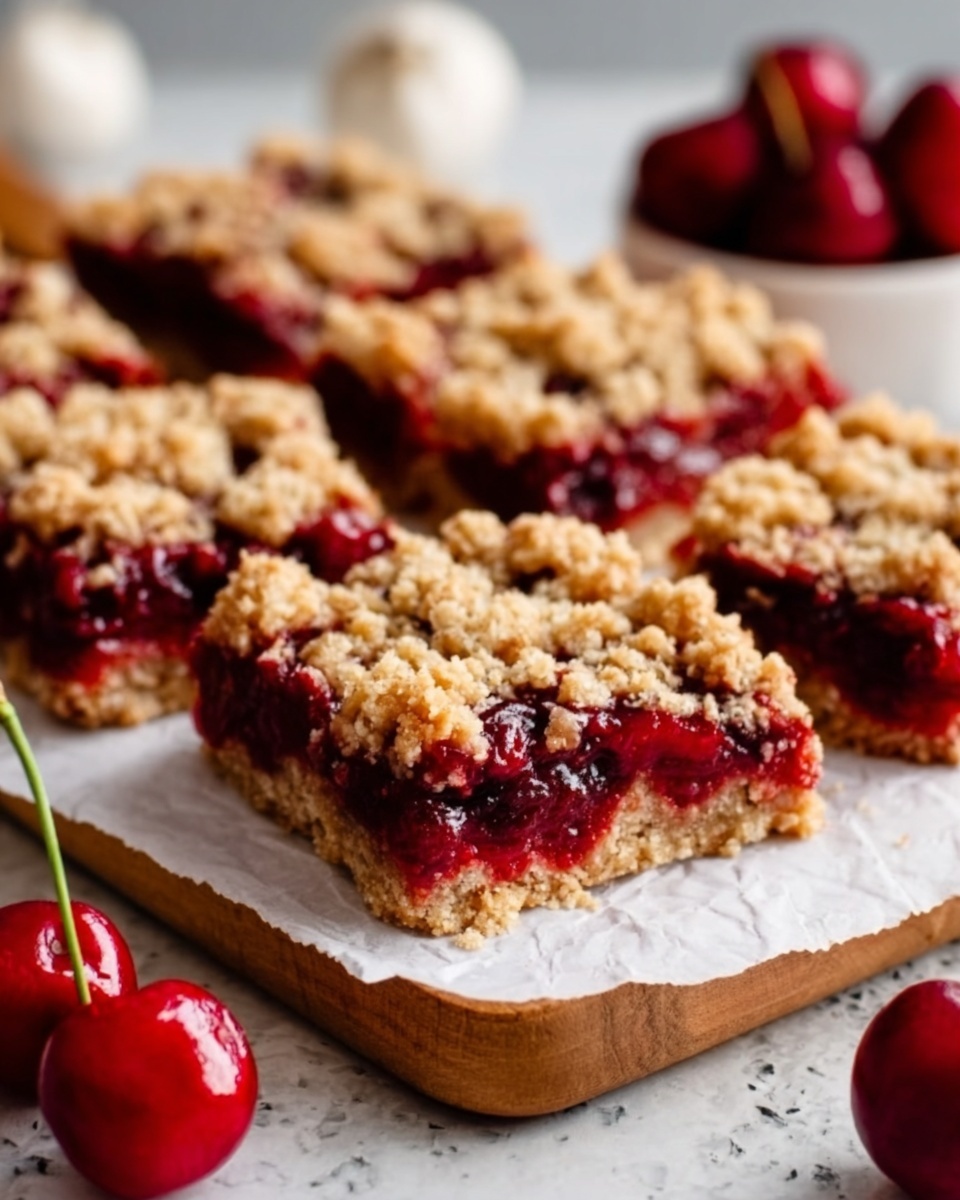 Cherry Crumble Bars Recipe - Recipe Image