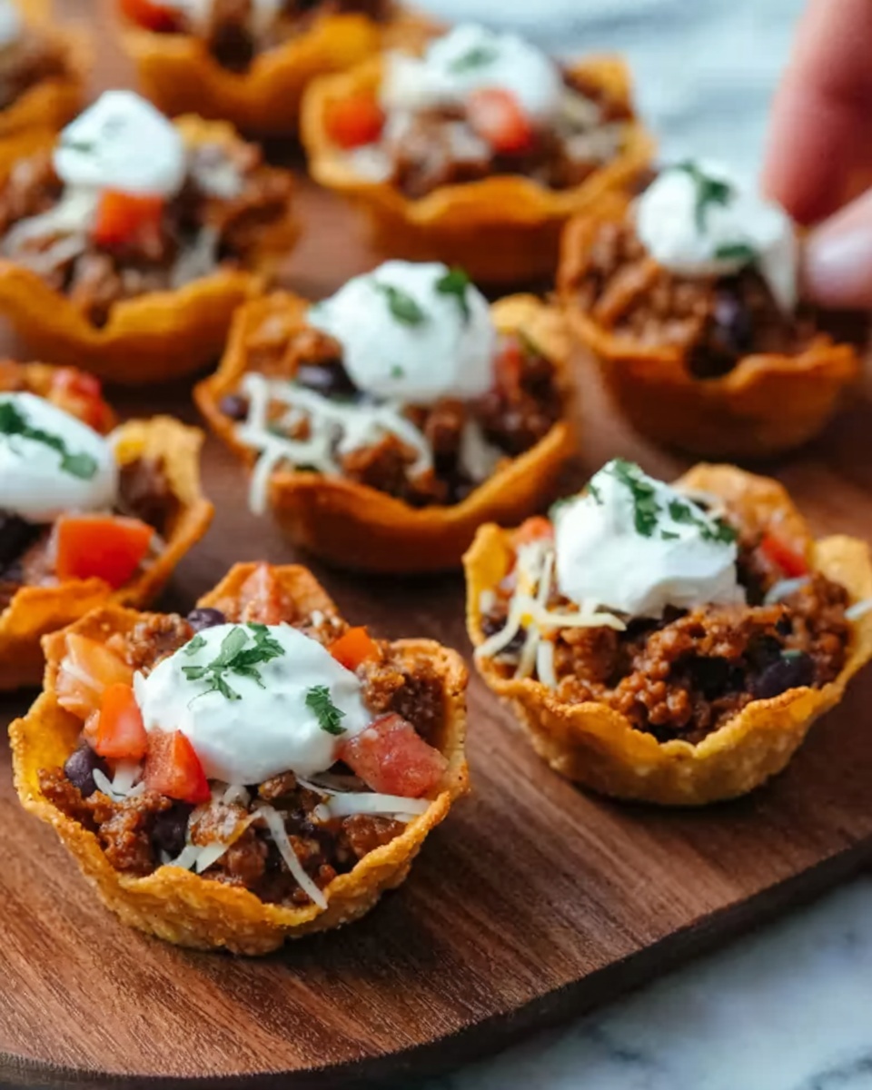 Red, White, and Blue Taco Bites Recipe - Recipe Image