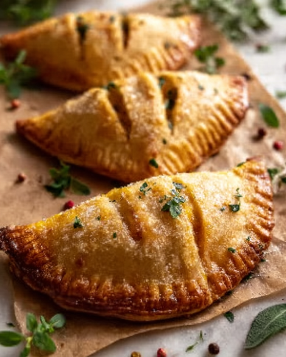 Chicken Curry Pasties Recipe - Recipe Image