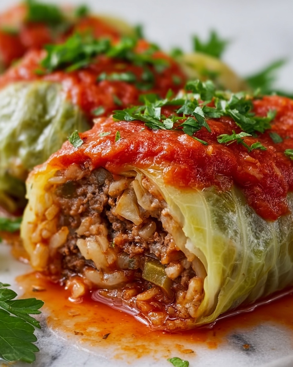 Old-Fashioned Stuffed Cabbage Rolls Recipe - Recipe Image