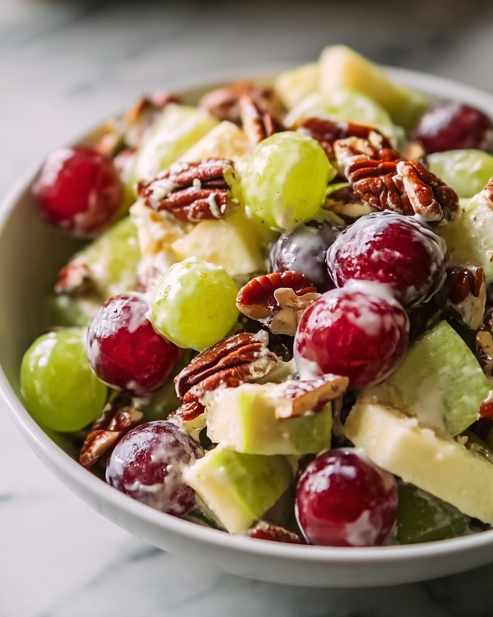 Apple Walnut Salad with Cranberries and Greek Yogurt Recipe - Recipe Image