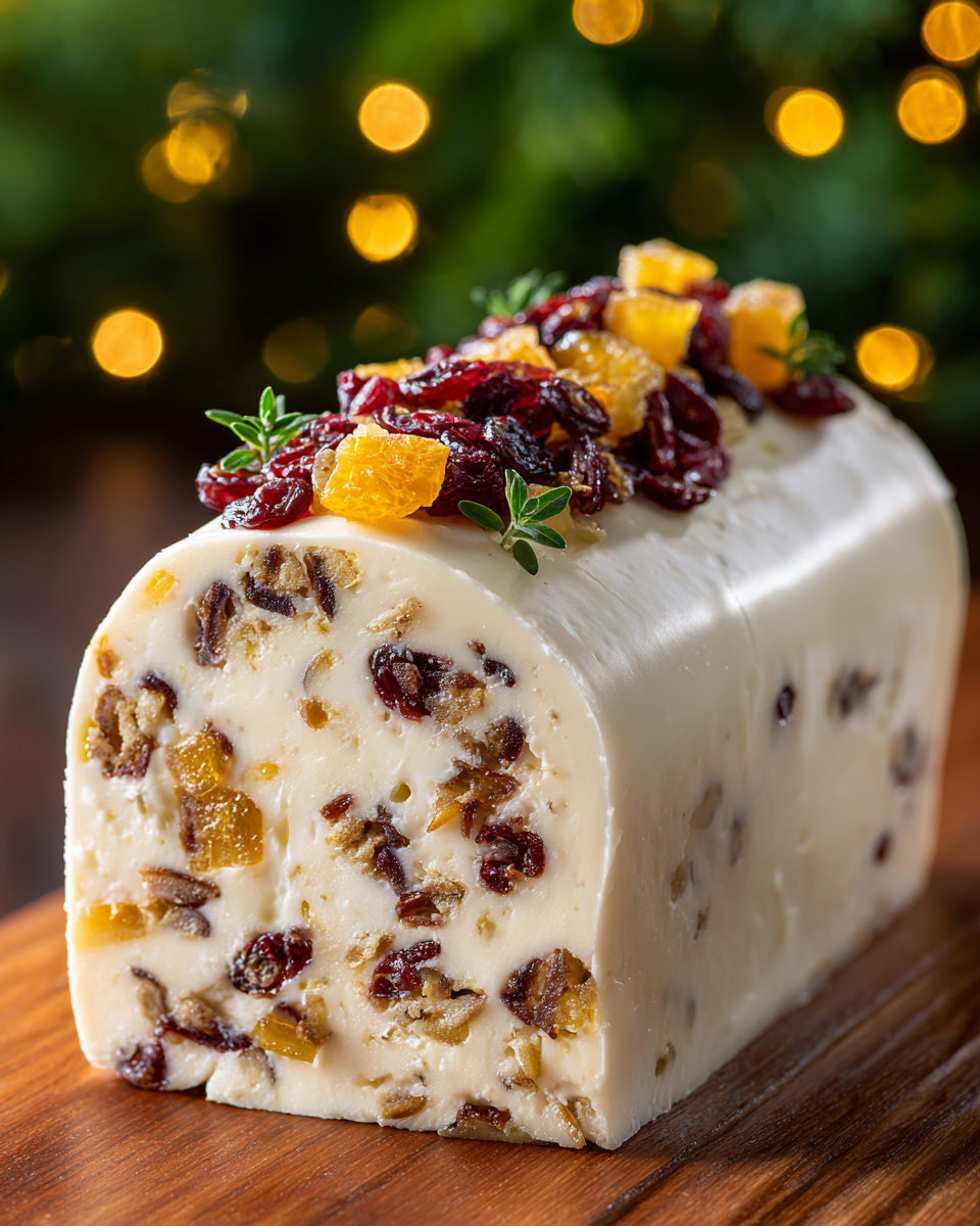 Orange Cranberry Cheese Log Recipe - Recipe Image