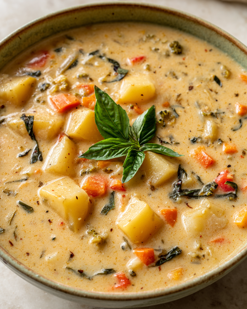 Easy Cheesy Vegetable Chowder Recipe - Recipe Image