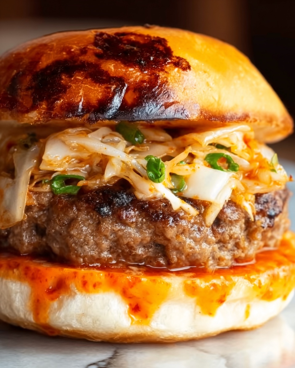 Bulgogi Kimchi Burger Recipe - Recipe Image