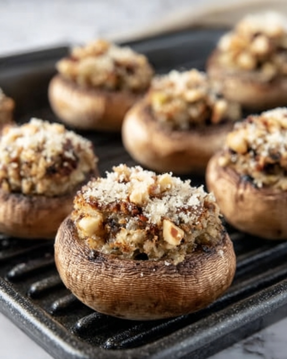 Grilled Stuffed Mushrooms with Sausage and Smoked Gouda Recipe - Recipe Image