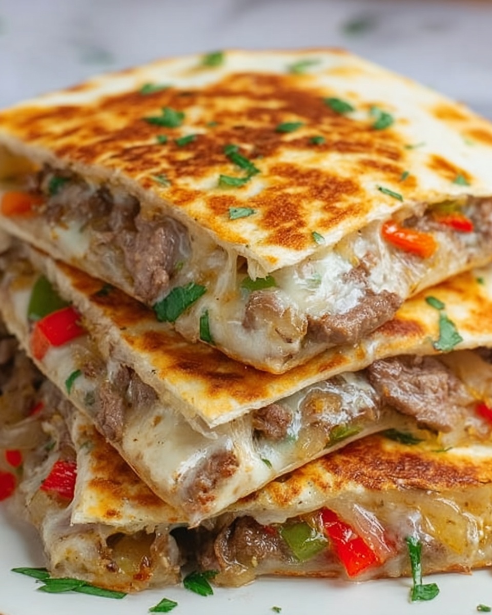 Philly Cheesesteak Quesadilla Recipe - Recipe Image