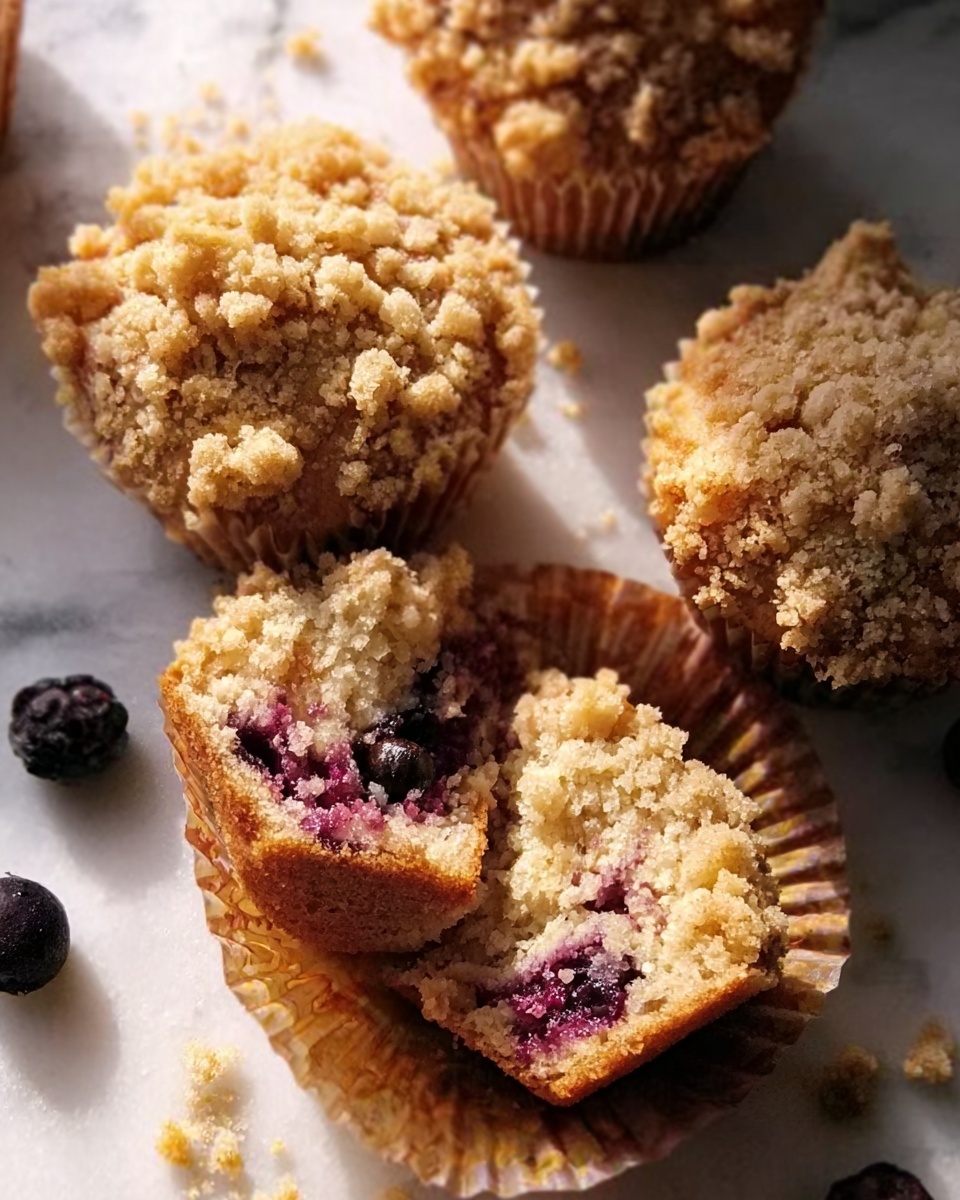 Blackberry Muffins with Oatmeal Streusel Recipe - Recipe Image
