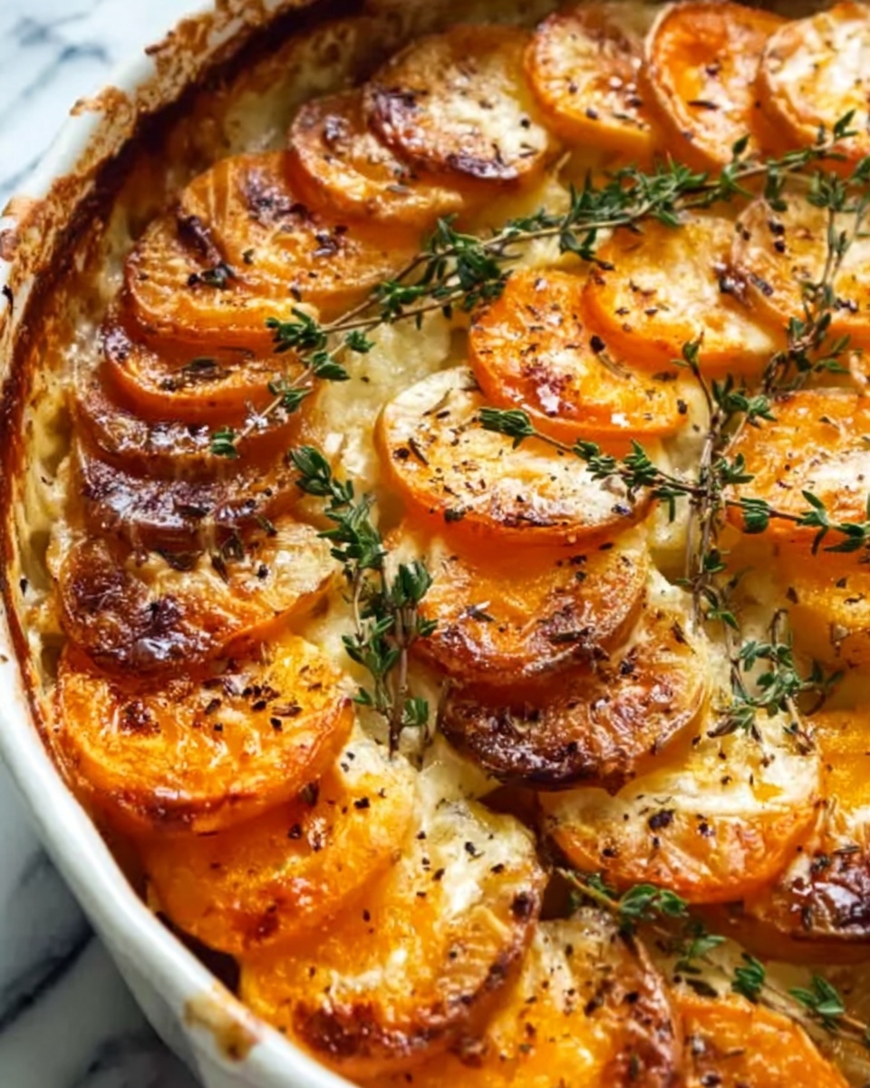 Cheesy Root Vegetable Gratin Recipe - Recipe Image