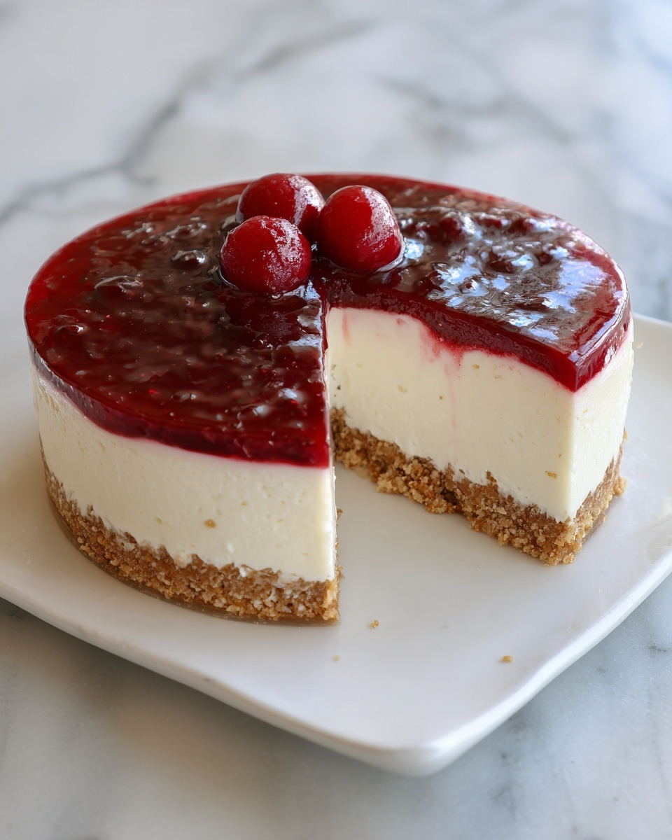 Tall and Creamy New York Cheesecake Recipe - Recipe Image
