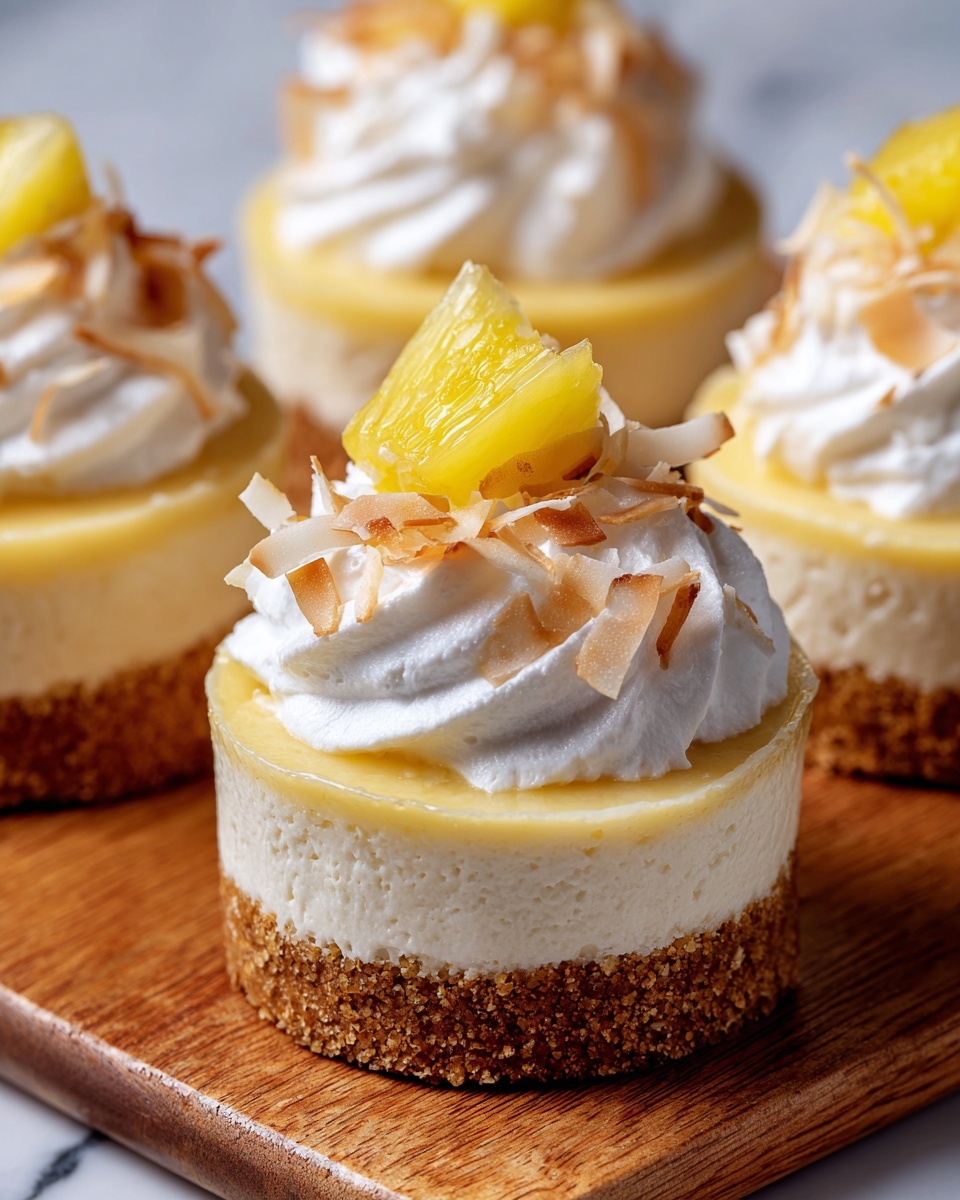 Coconut Pineapple Cheesecake Minis Recipe - Recipe Image