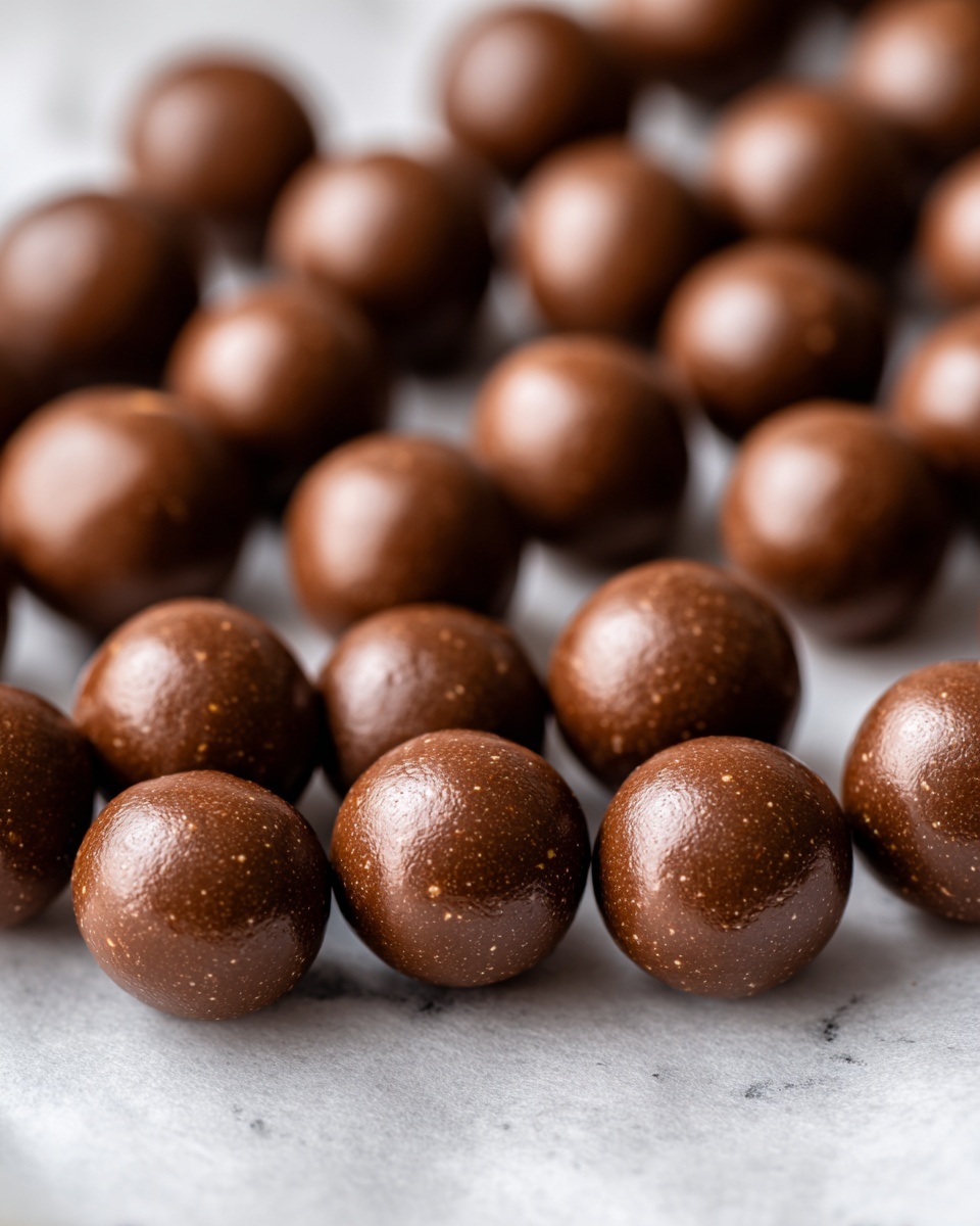 Chocolate-Coated Peanut Butter Balls Recipe - Recipe Image