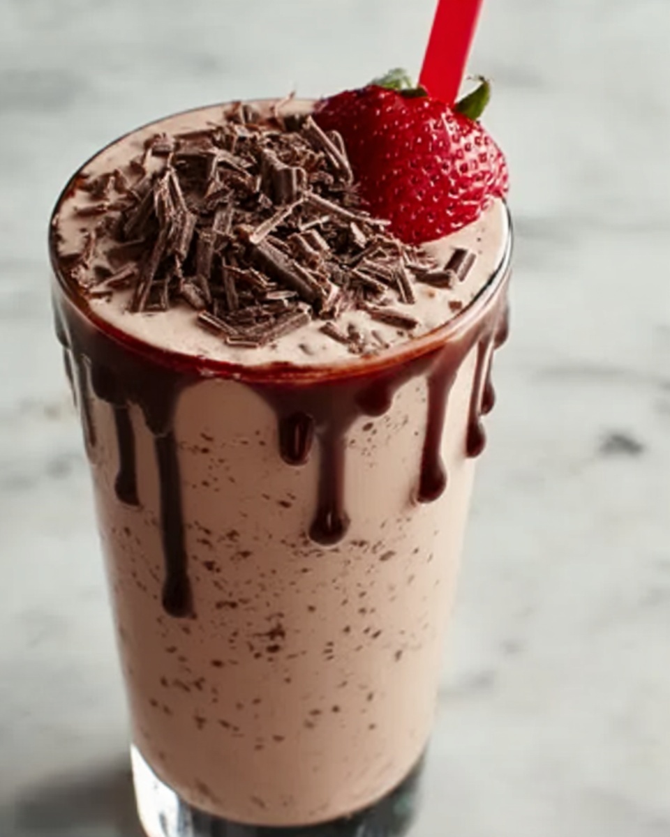 Chocolate Covered Strawberry Protein Shake Recipe - Recipe Image