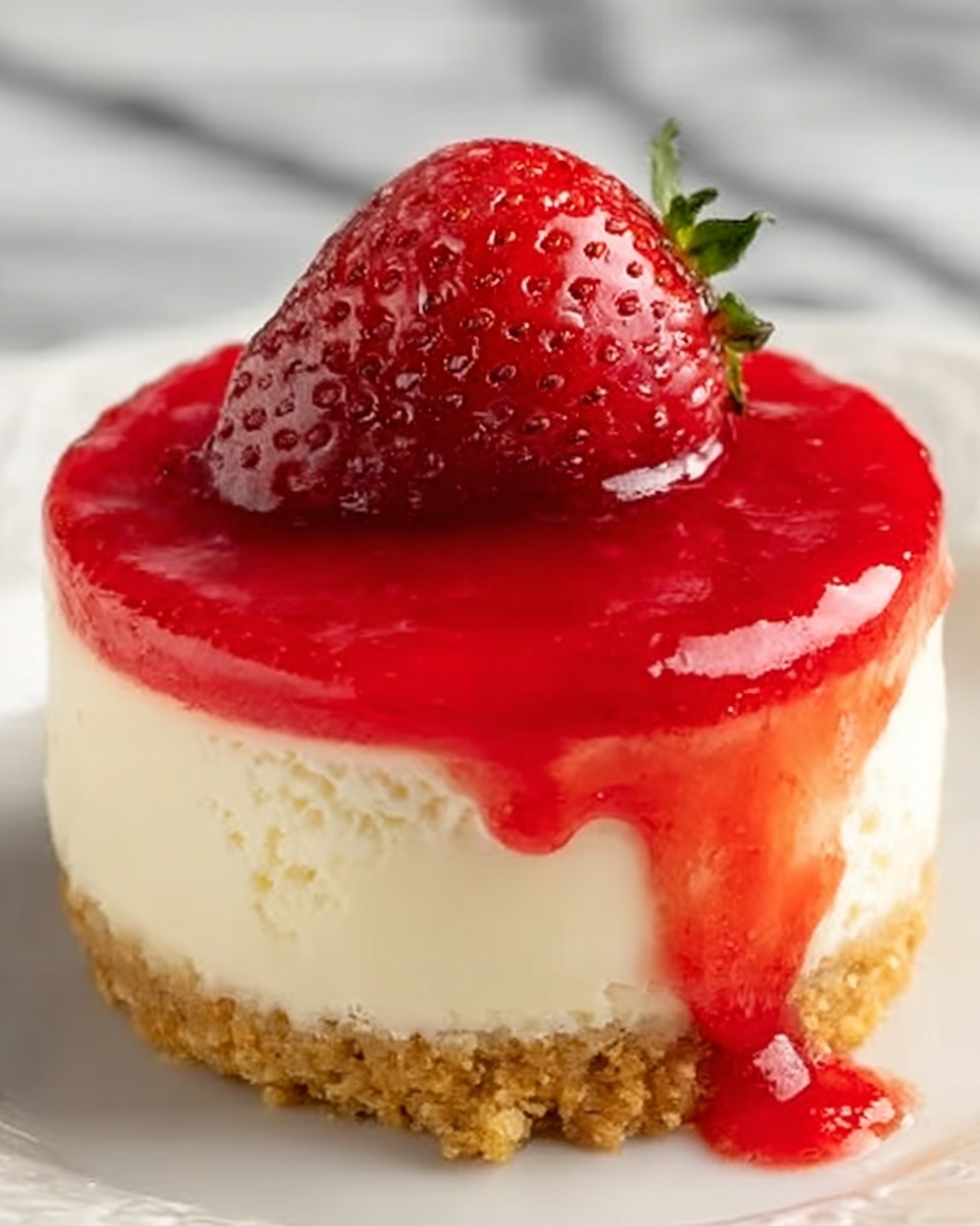 Mini Strawberry Cheesecakes Recipe - Recipe Image