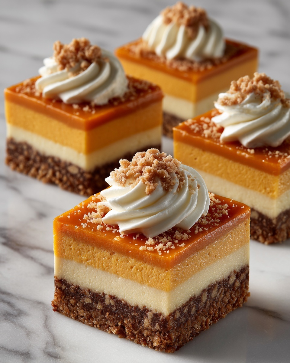 No Bake Pumpkin Cheesecake Bars Recipe - Recipe Image