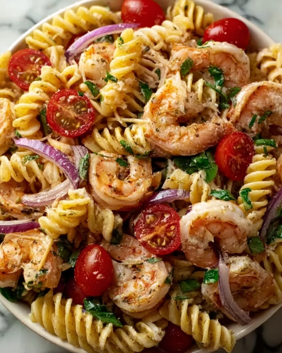 Seafood Pasta Salad with Shrimp & Crab Recipe - Recipe Image