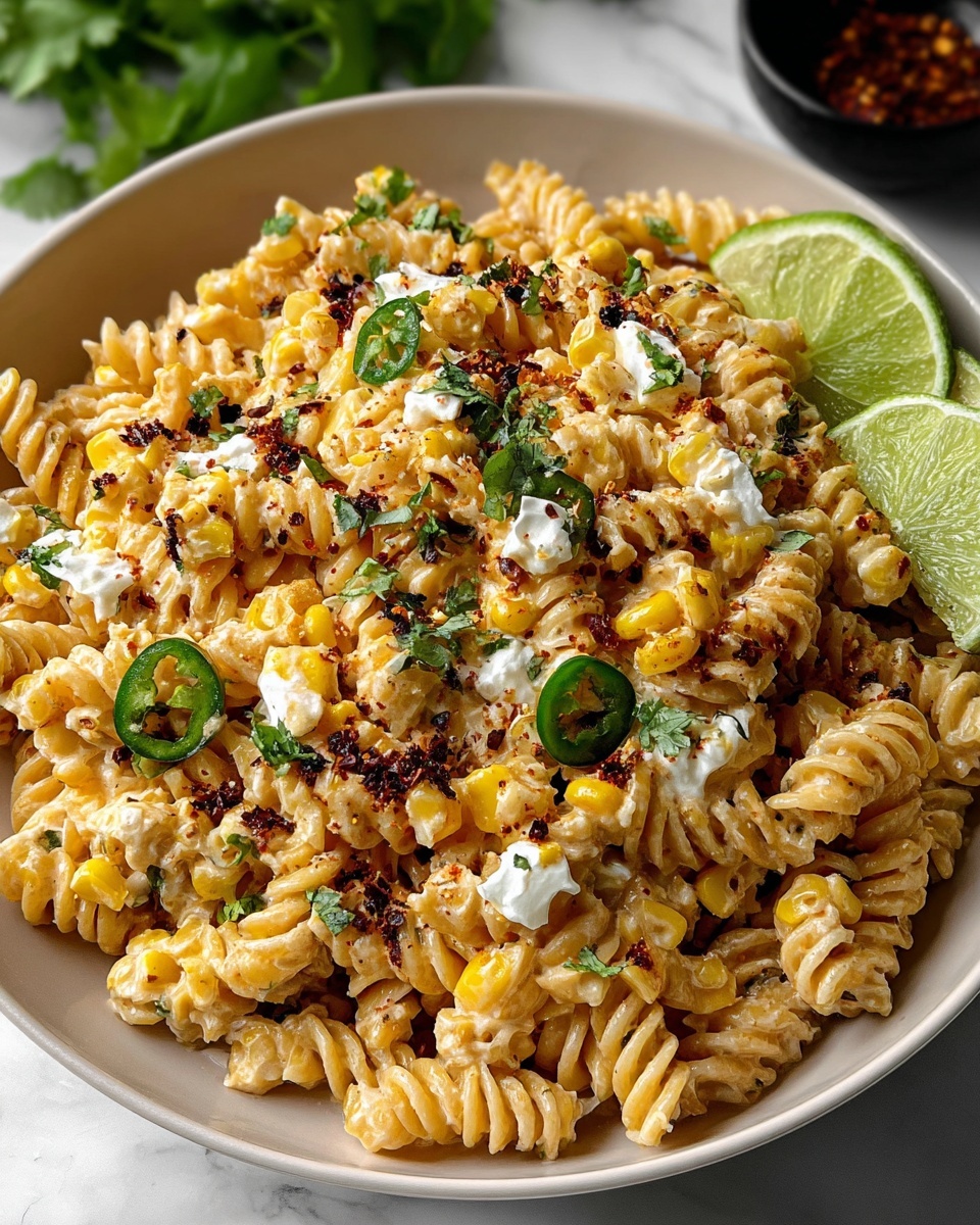 Mexican Street Corn Pasta Salad Recipe - Recipe Image