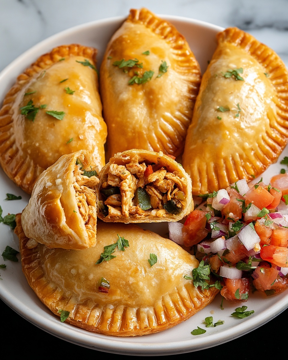 Savory Chicken Empanadas Recipe - Recipe Image