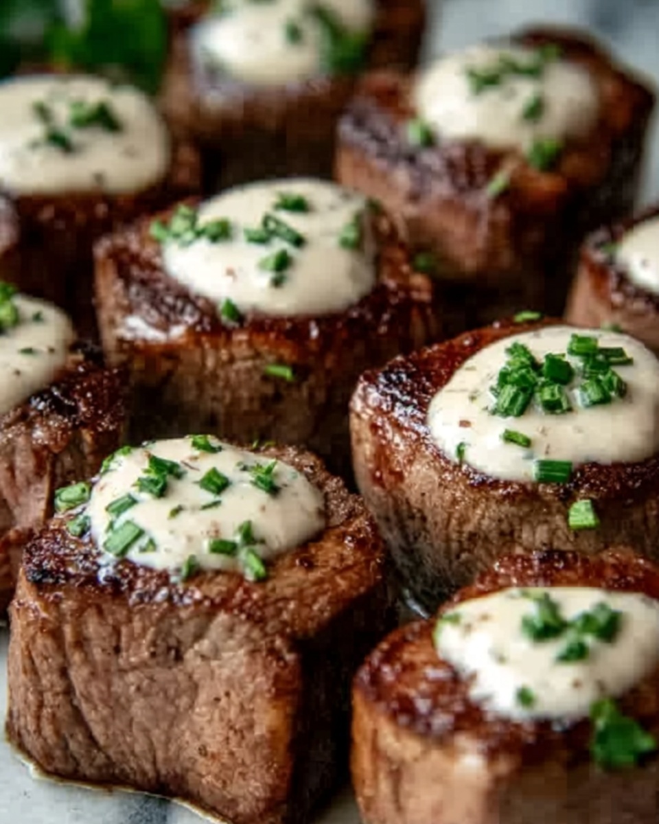 Garlic Butter Steak Bites with Parmesan Cream Sauce Recipe - Recipe Image