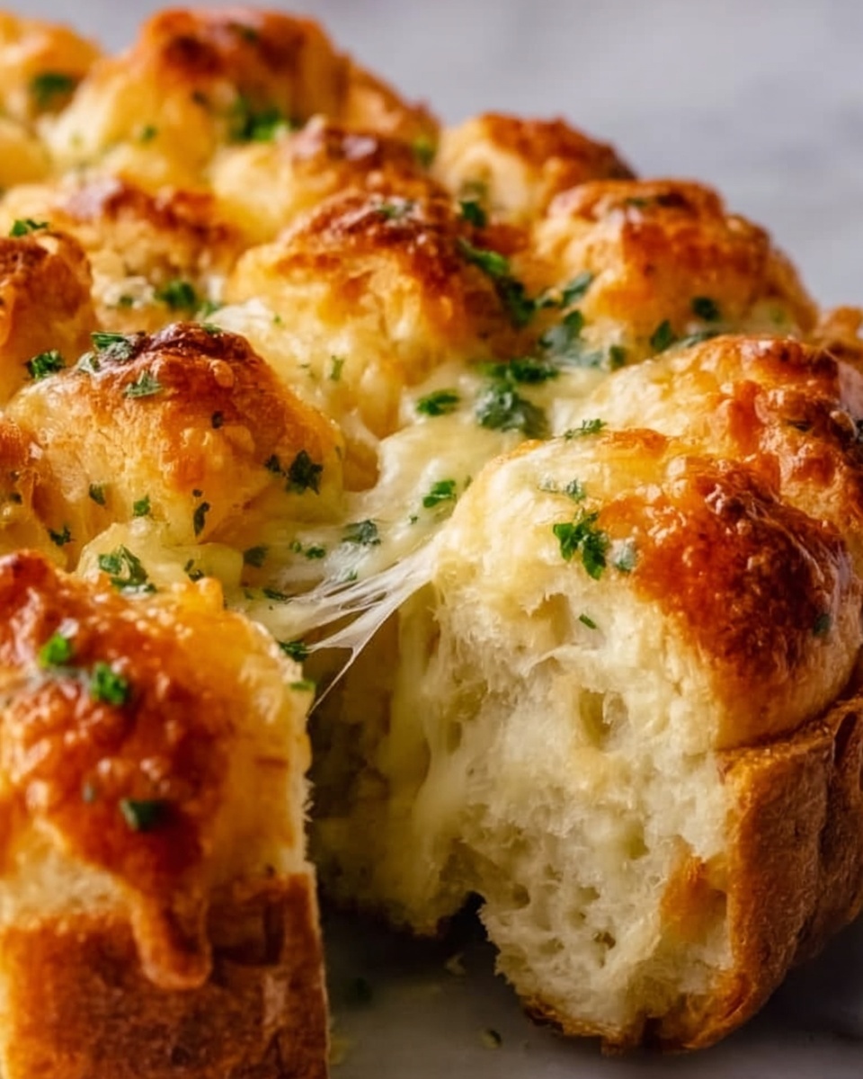 Cheesy Pull-Apart Garlic Bread Recipe - Recipe Image