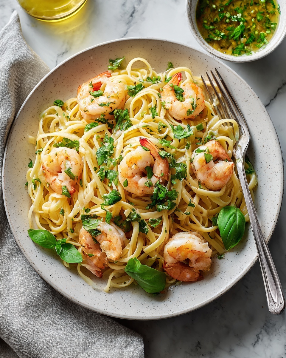 Shrimp Scampi with Whole Wheat Pasta Recipe - Recipe Image