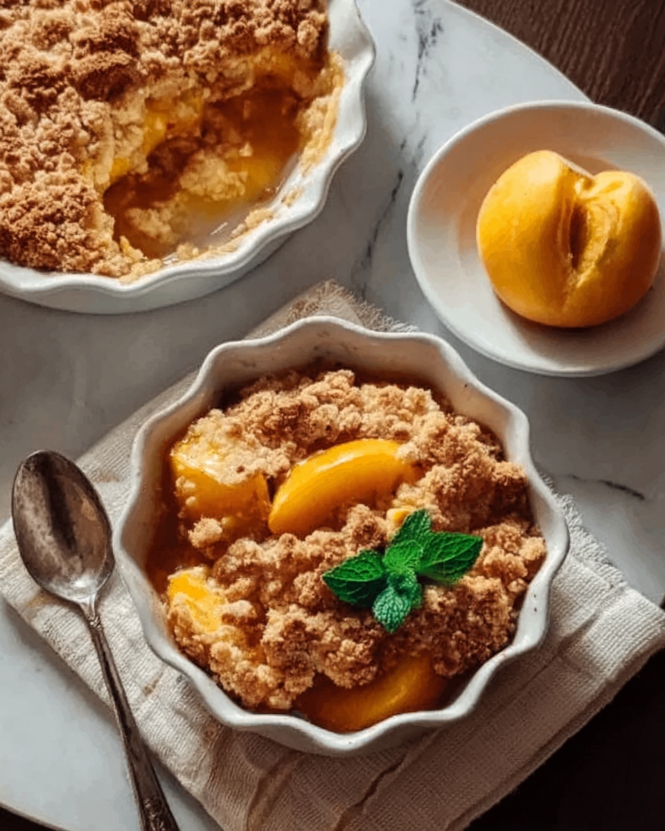 The Best Southern Peach Cobbler Recipe - Recipe Image
