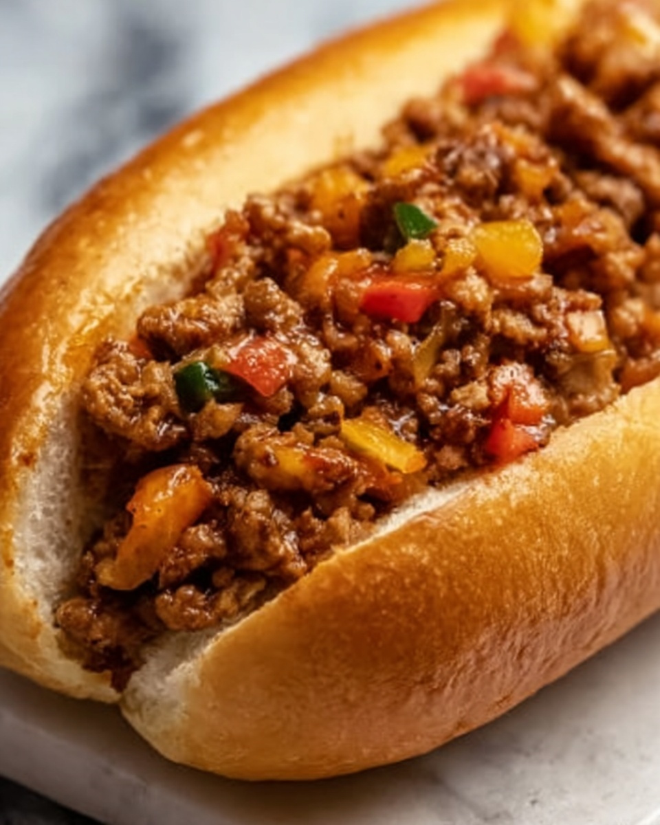 Philly Cheesesteak Sloppy Joes Recipe - Recipe Image