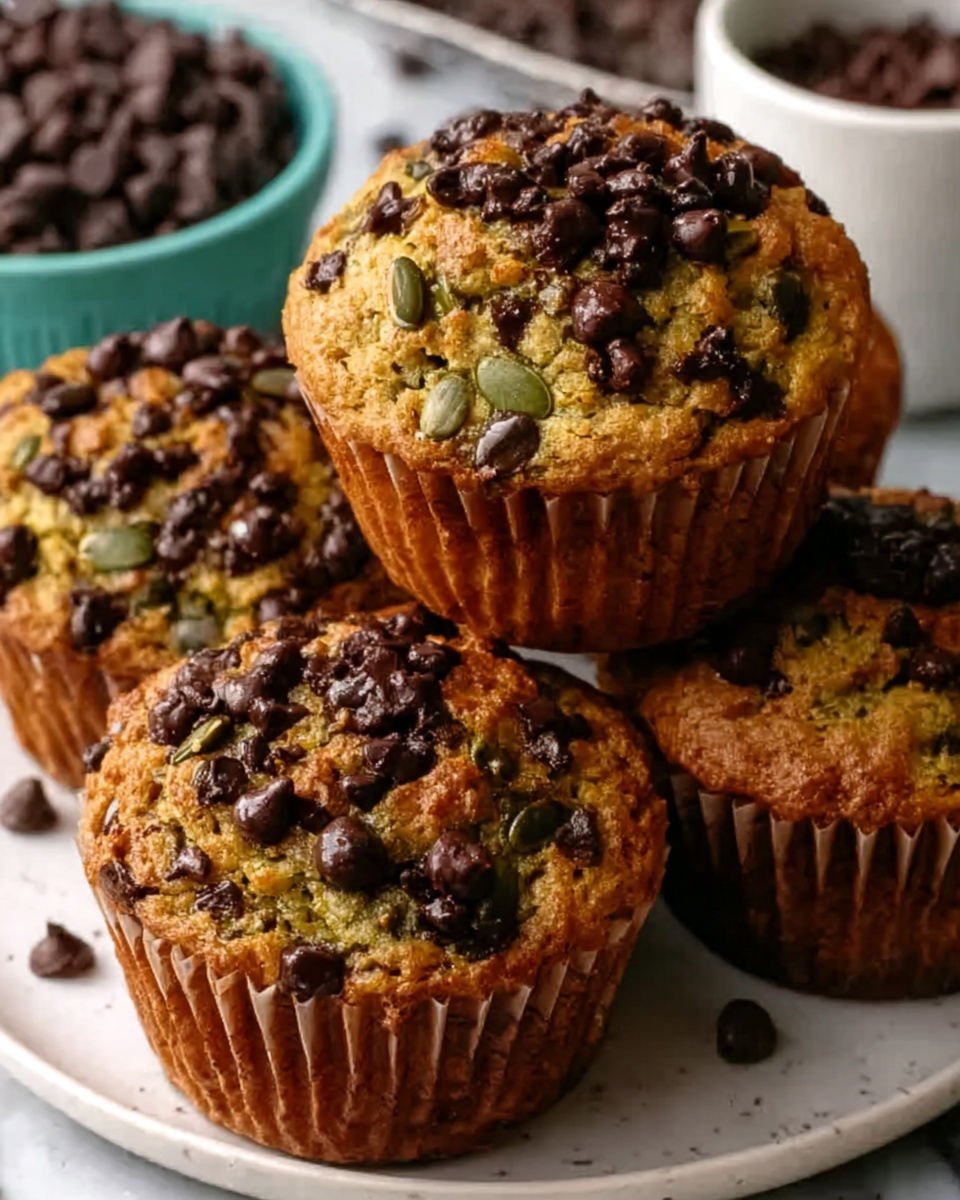 Chocolate Chip Zucchini Muffins Recipe - Recipe Image