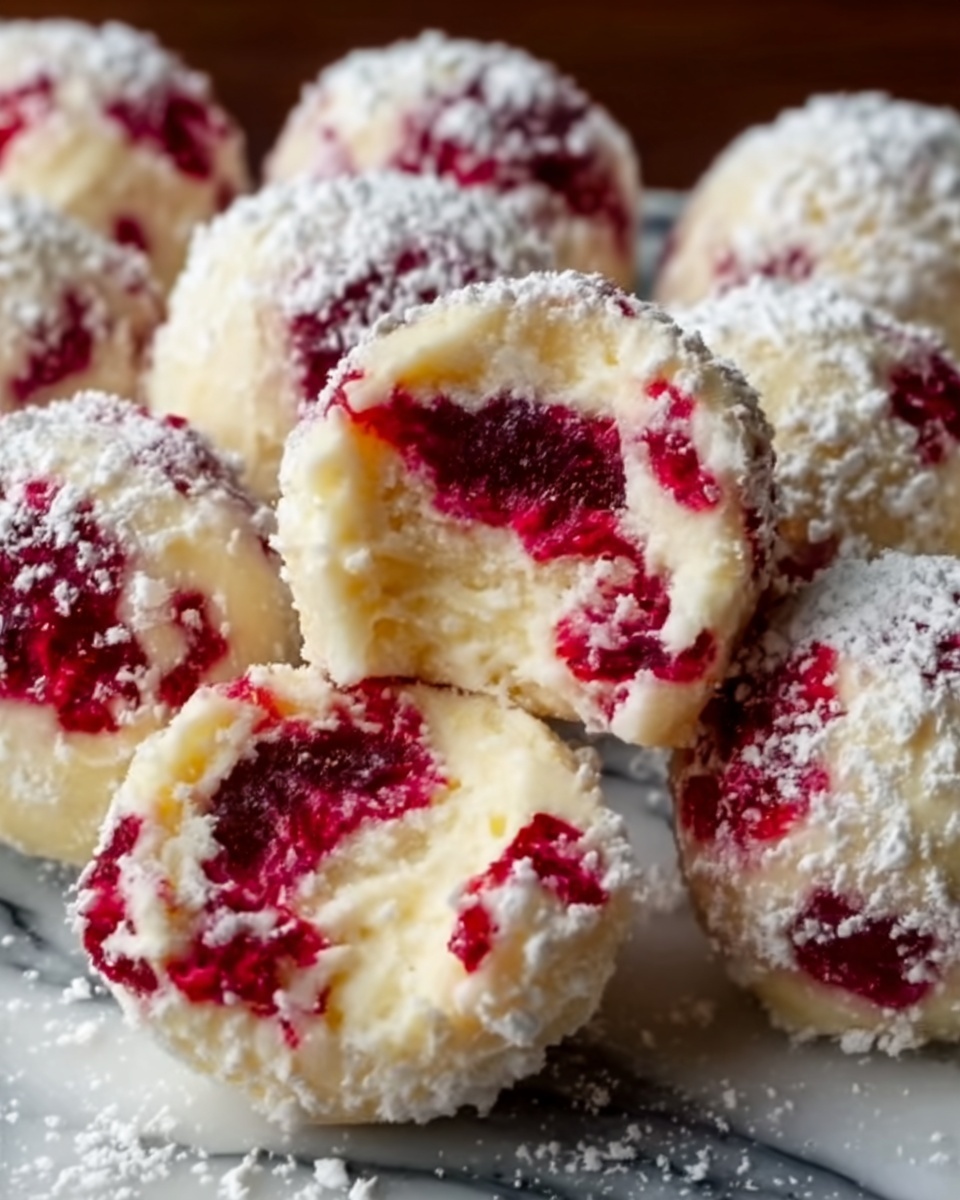 Raspberry Cream Cheese Bites Recipe - Recipe Image