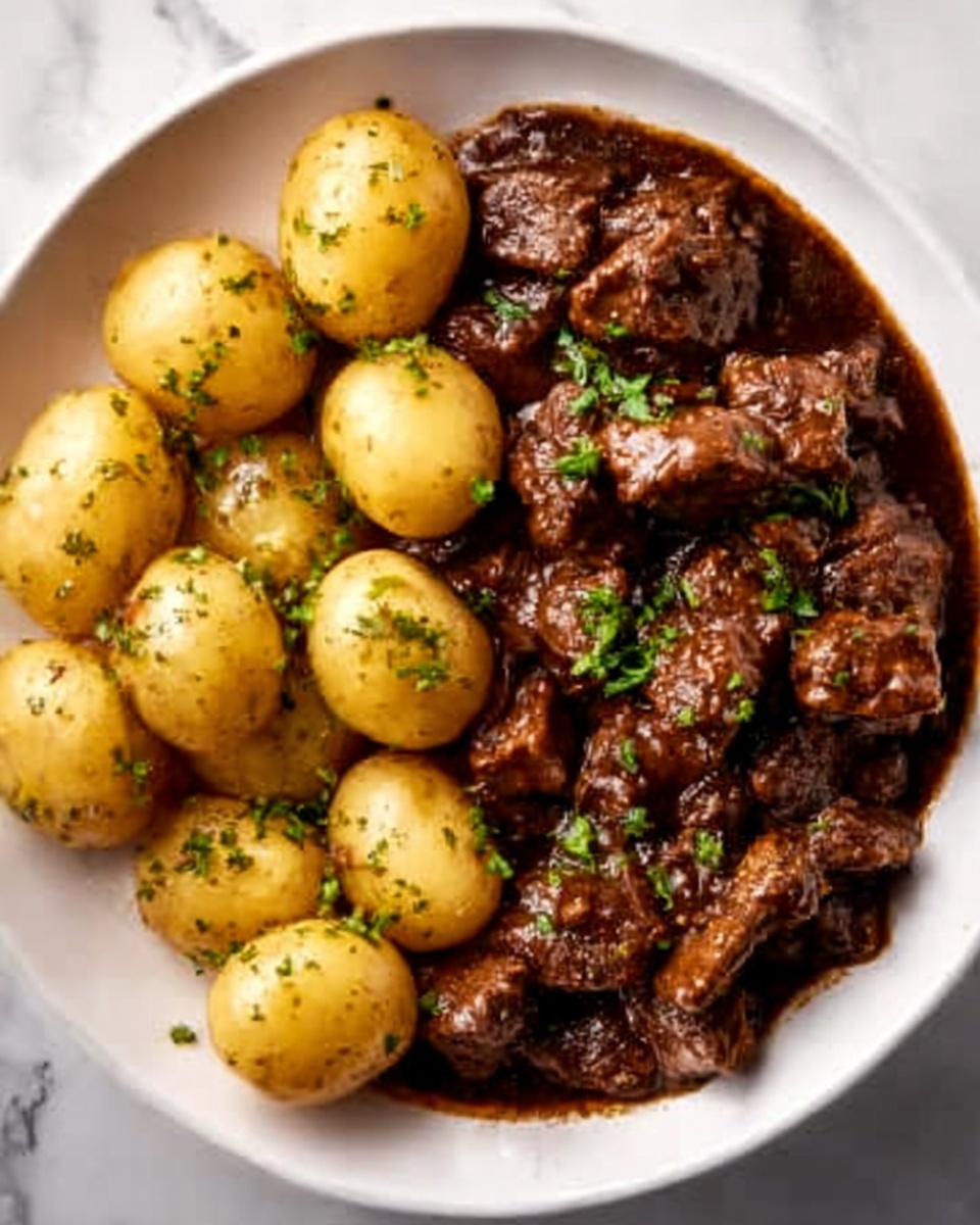 Garlic Butter Beef Bites in the Slow Cooker Recipe - Recipe Image