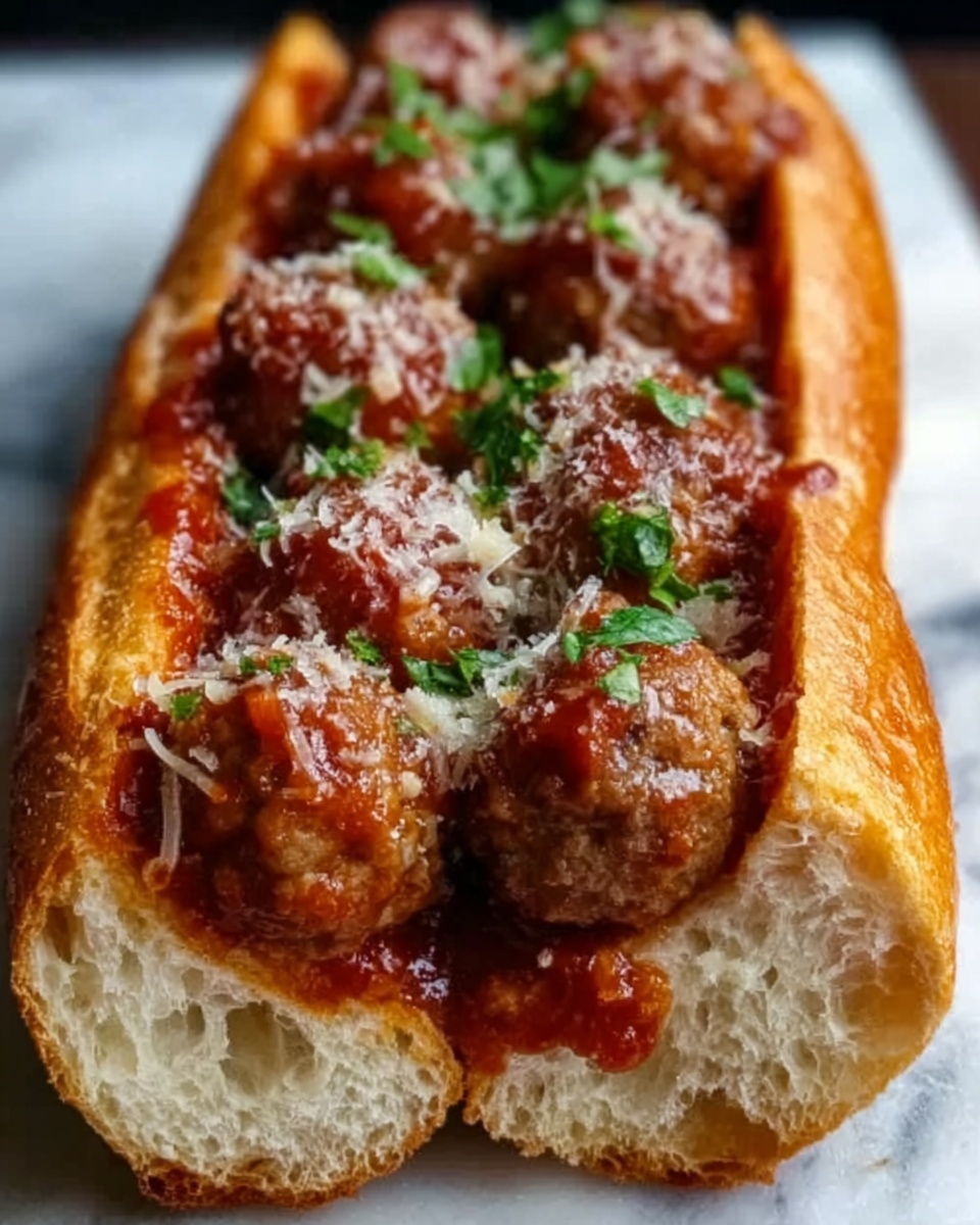 Ultimate Beefy Meatball Sub Delight Recipe - Recipe Image