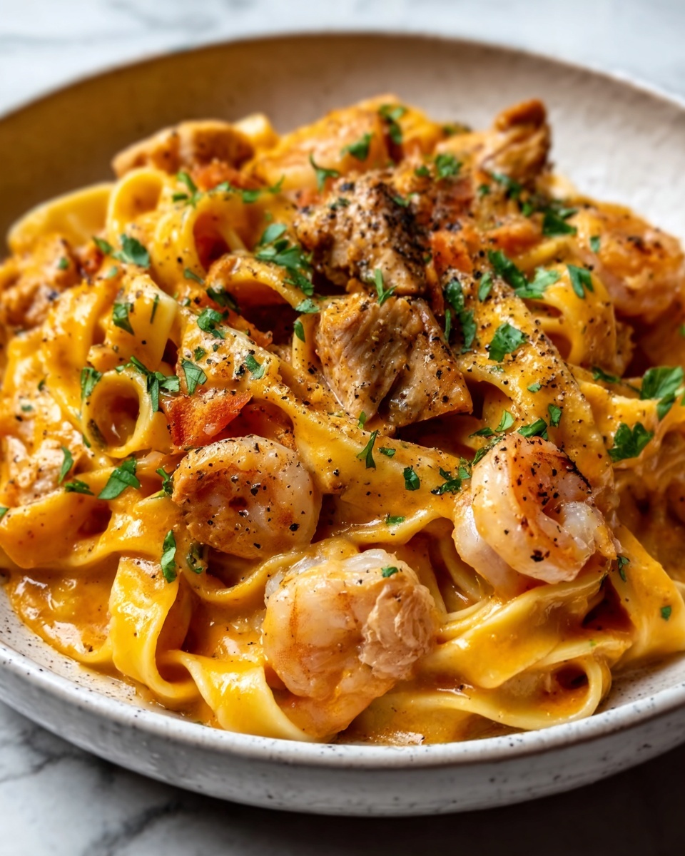 Cajun Chicken and Shrimp Pasta Recipe - Recipe Image