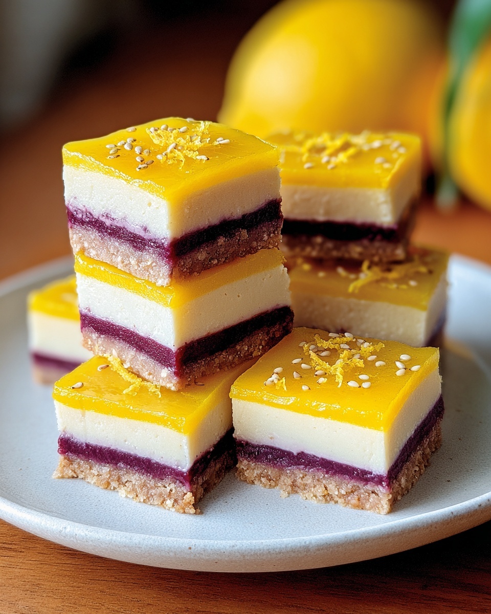 Vegan Mango Cheesecake Bars Recipe - Recipe Image
