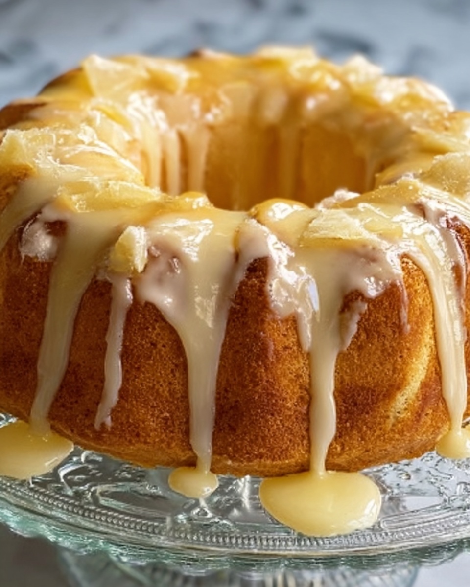 Pineapple Cream Cheese Pound Cake Recipe - Recipe Image