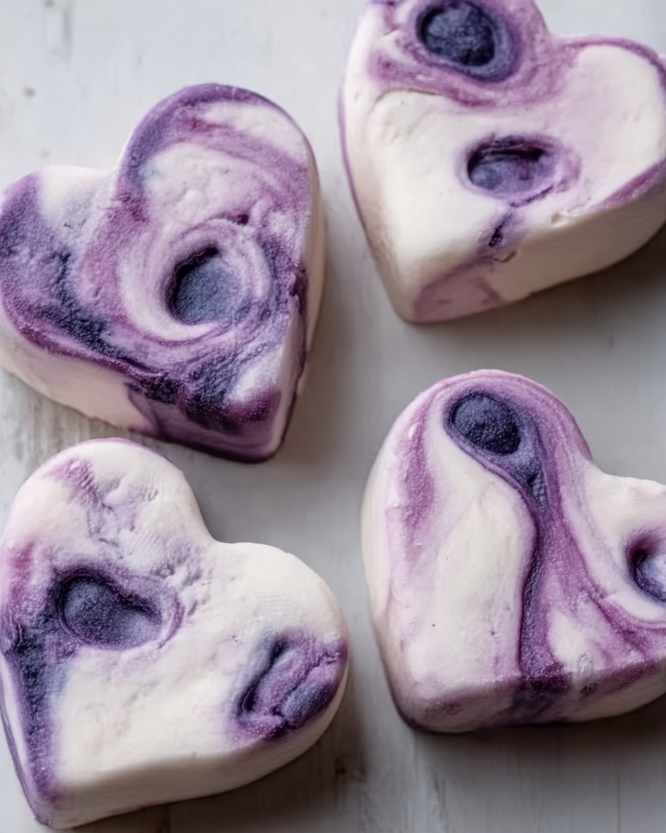 Blueberry Yogurt Swirl Dog Paw Treats Recipe - Recipe Image
