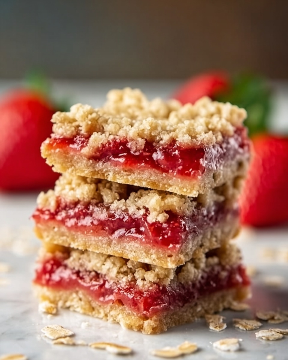 Strawberry Rhubarb Bars Recipe - Recipe Image