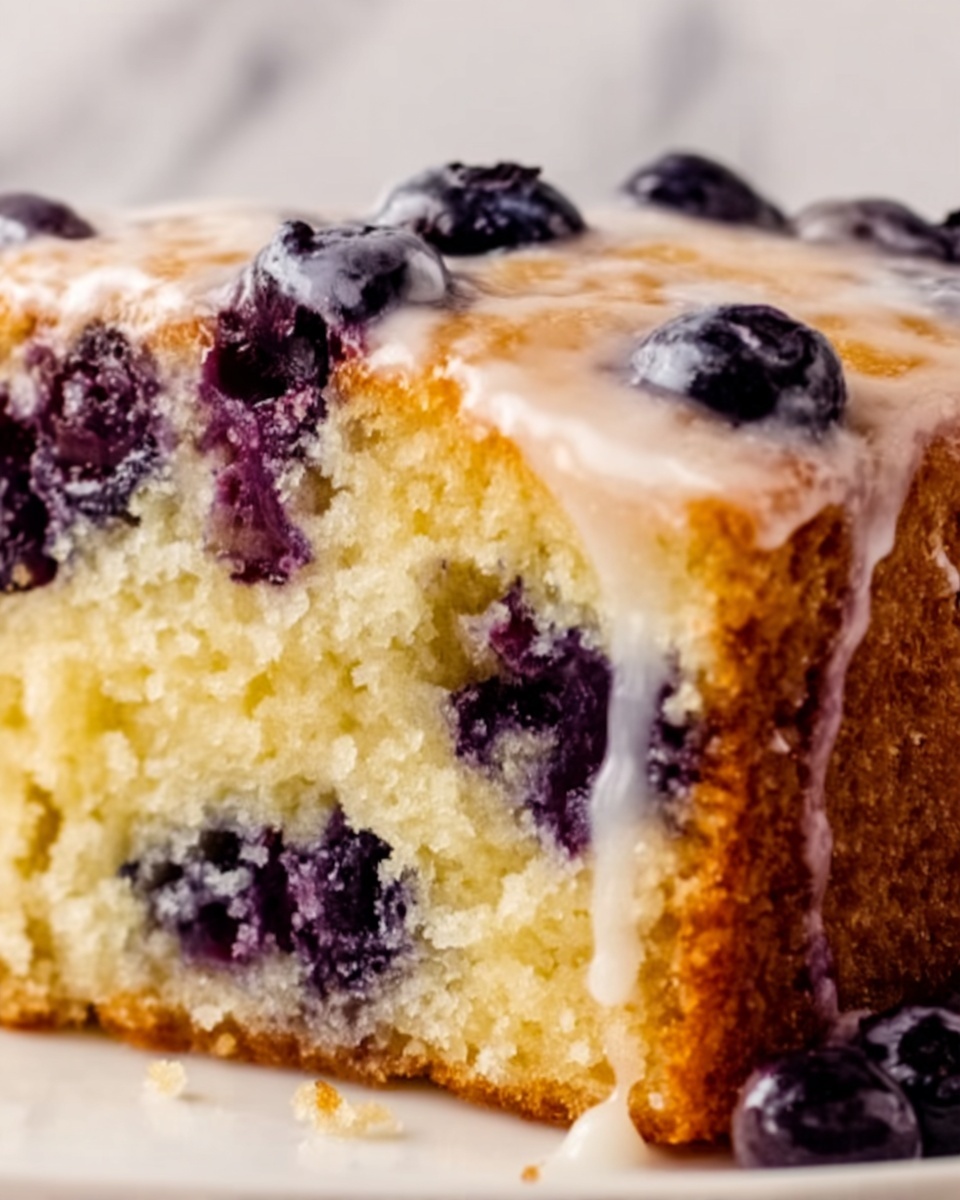 Blueberry Vanilla Bread with Lemon Glaze Recipe - Recipe Image
