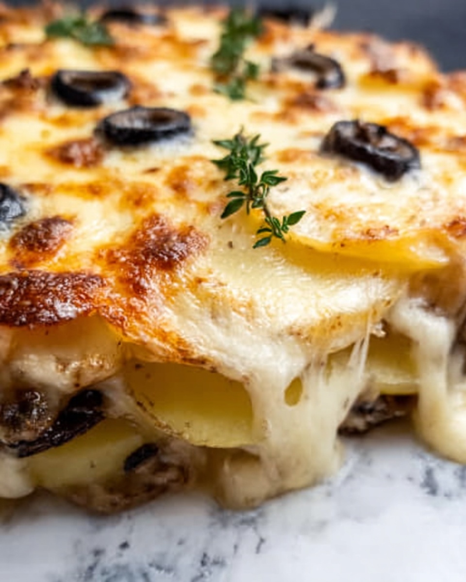 Potato and Mushroom Gratin with Gorgonzola Recipe - Recipe Image