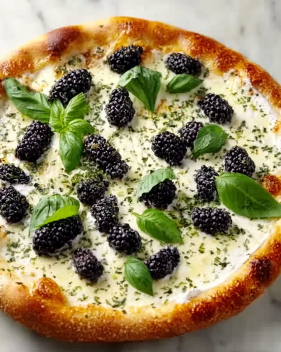 Blackberry Basil Ricotta Pizza Recipe - Recipe Image