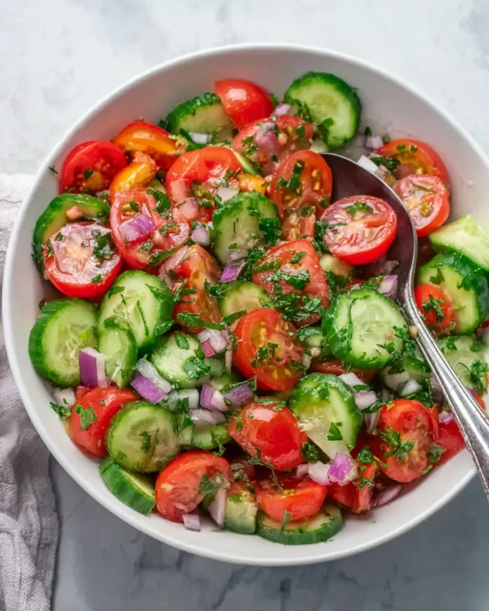 Shirazi Salad: A Fresh and Tangy Persian Delight Recipe - Recipe Image