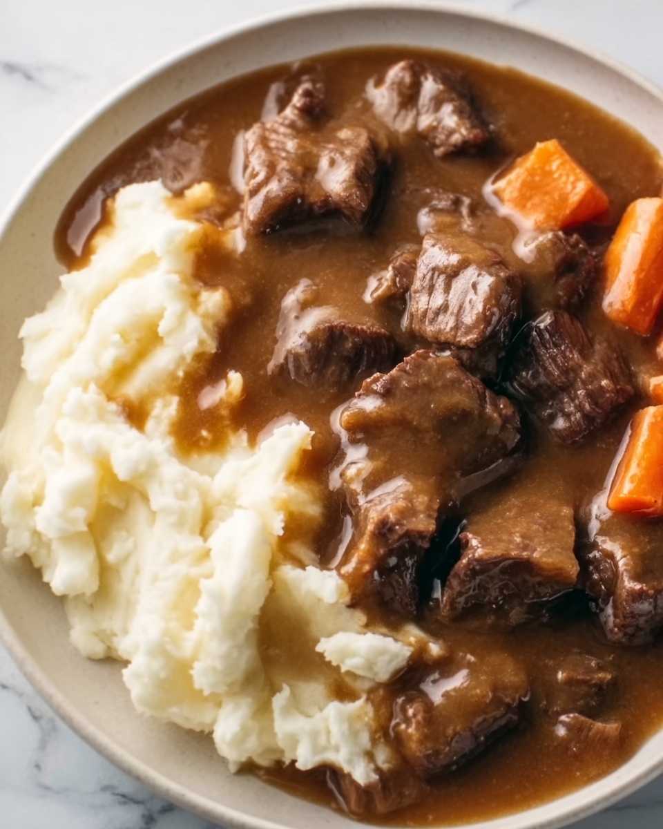 Crock Pot Beef Tips and Gravy Recipe - Recipe Image