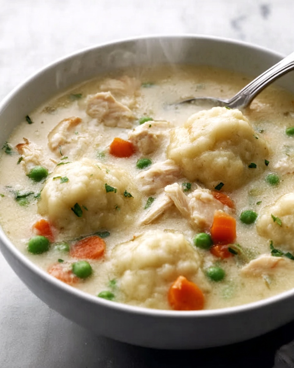 Chicken and Dumplings with Biscuits Recipe - Recipe Image