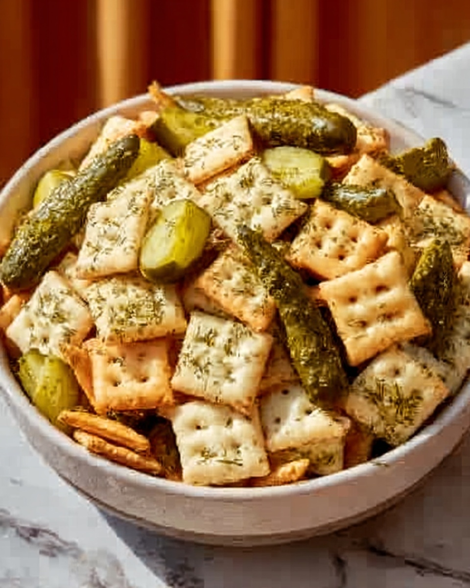 Dill Pickle Chex Mix Recipe - Recipe Image