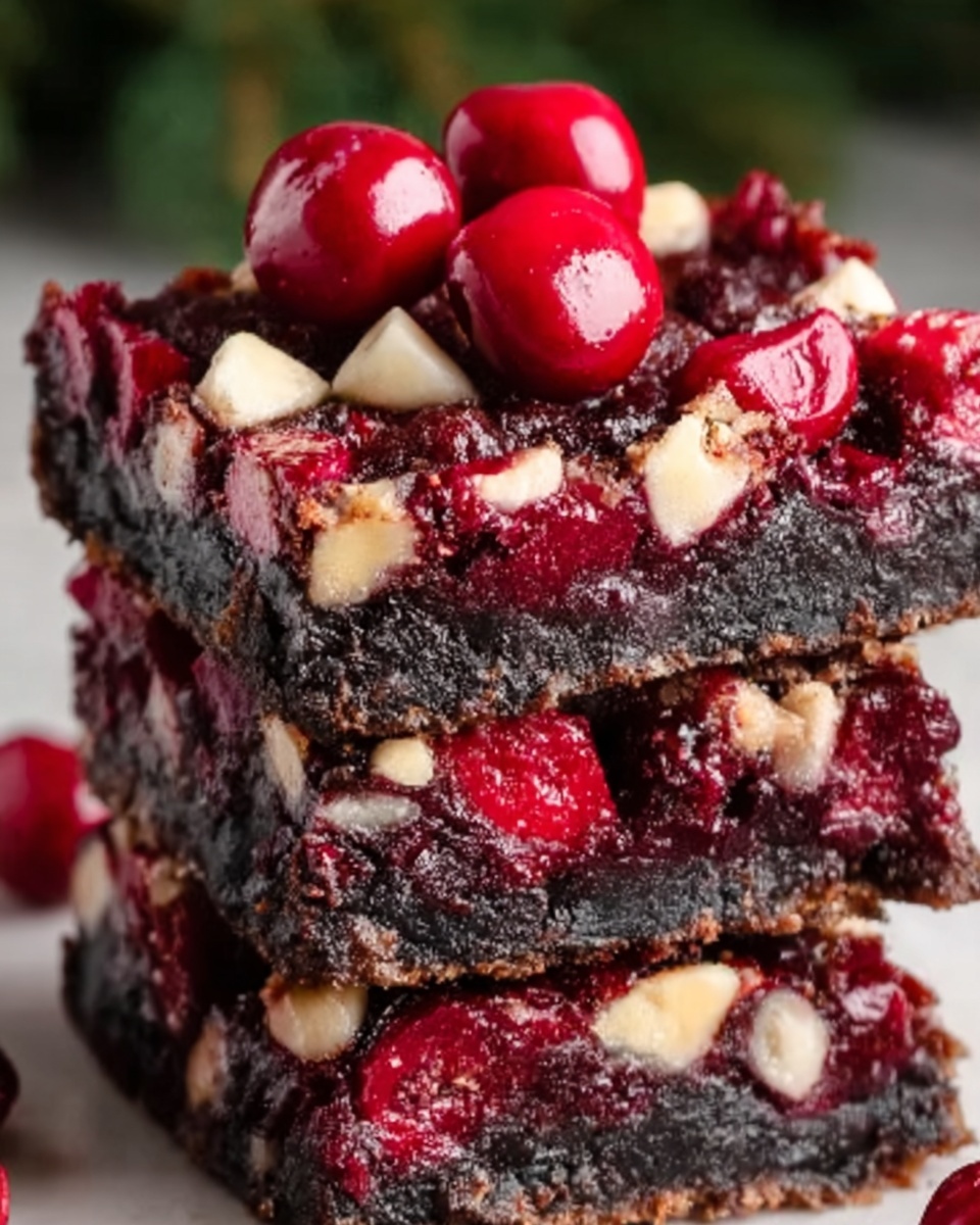 Christmas Cherry Bars Recipe - Recipe Image