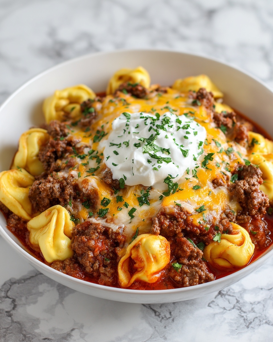 Cheesy Beef Enchiladas Tortellini: A Must-Try Delight Recipe - Recipe Image