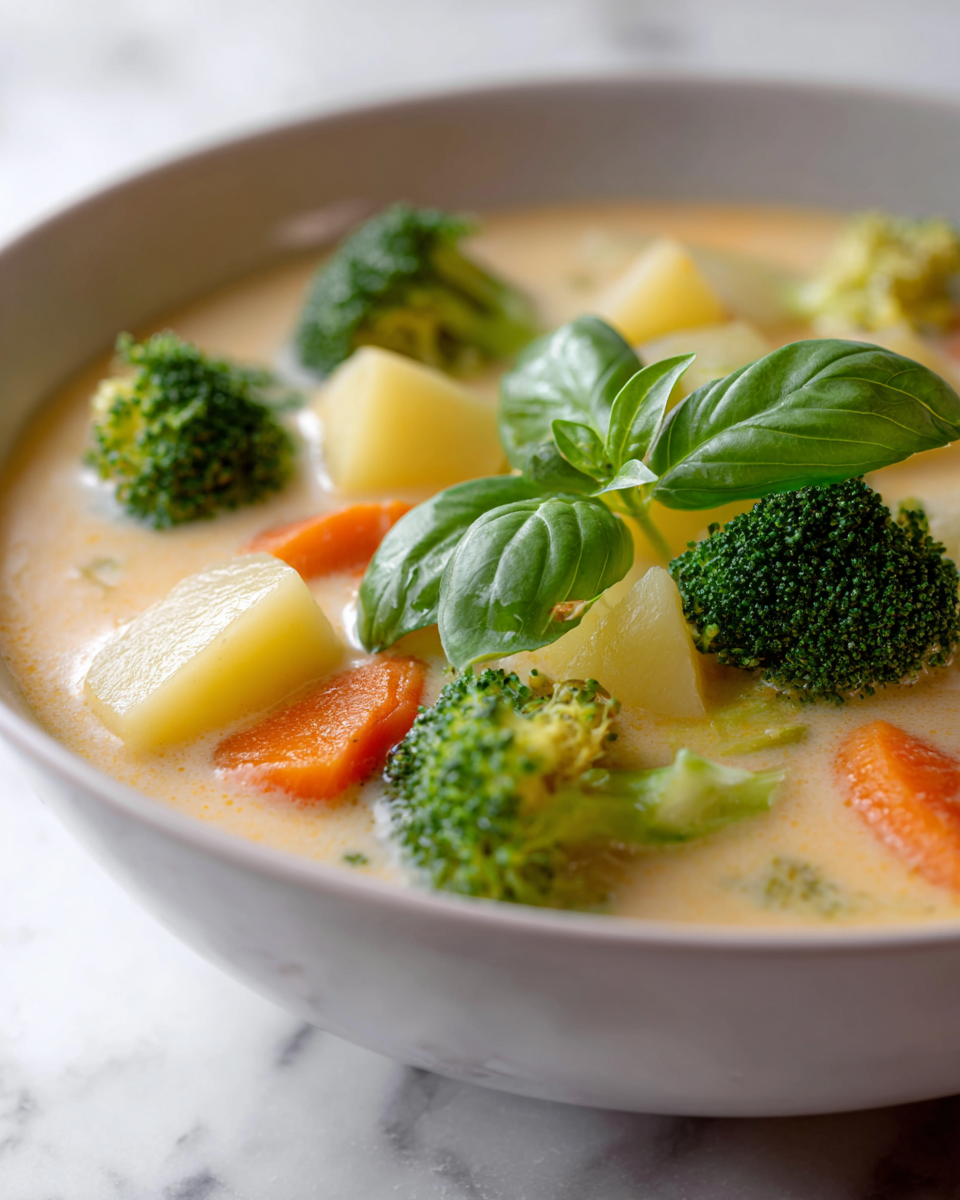 Easy Cheesy Vegetable Chowder Recipe - Recipe Image