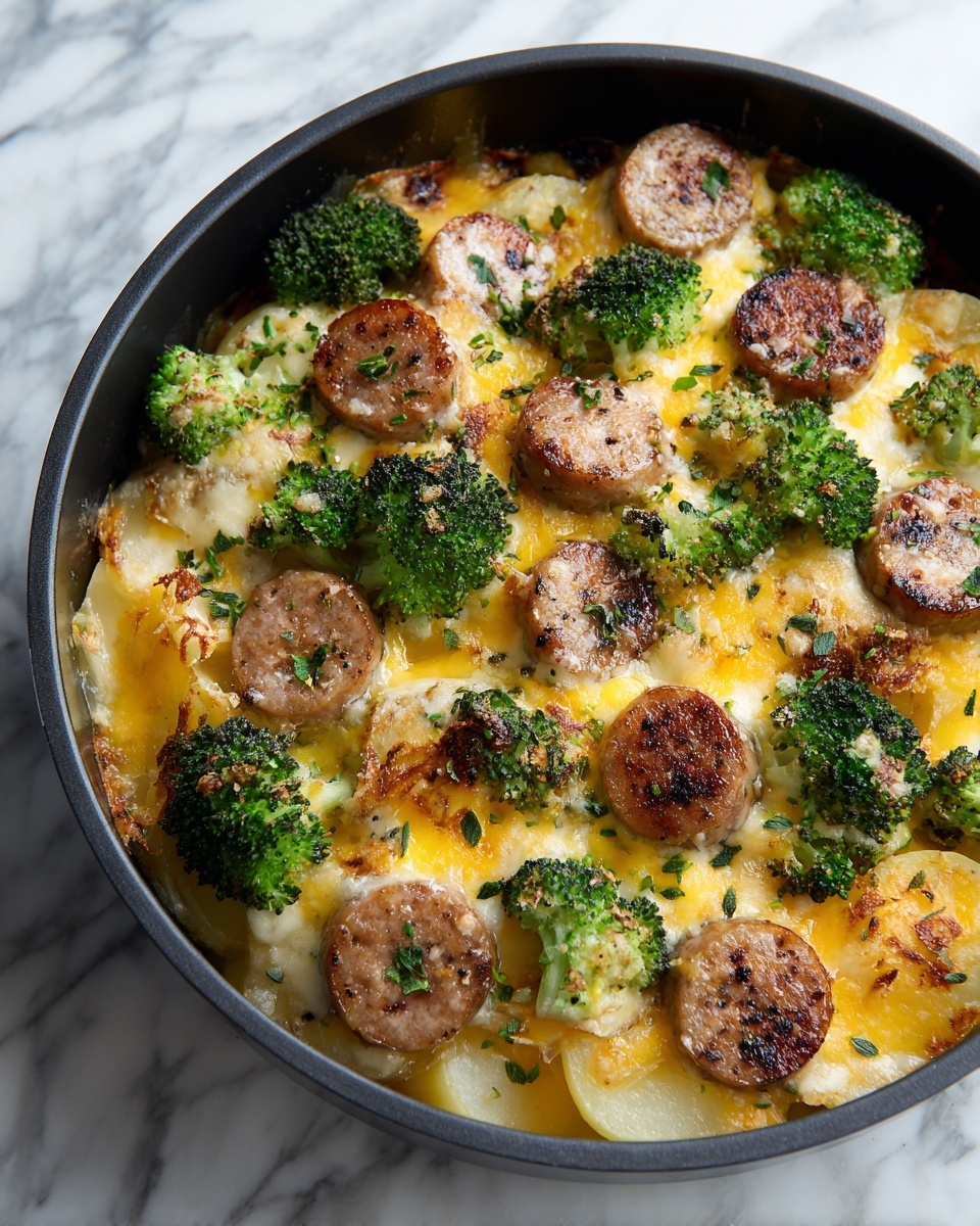Sausage Potato Broccoli Skillet Recipe - Recipe Image