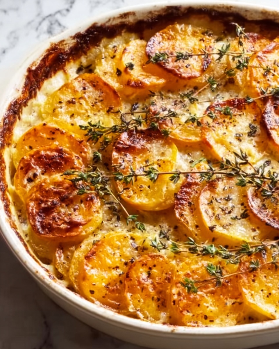 Cheesy Root Vegetable Gratin Recipe - Recipe Image