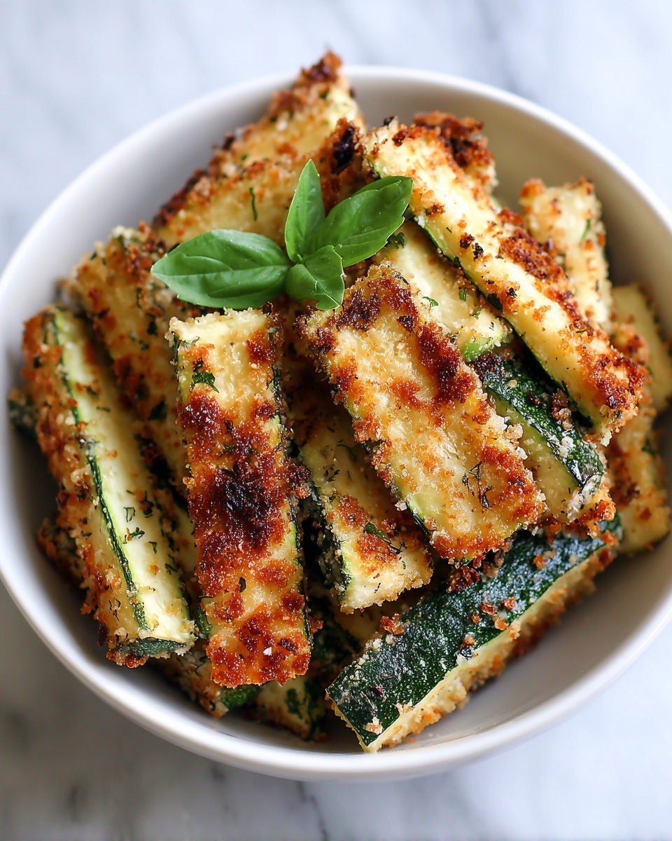 Crispy Low Calorie Air Fryer Zucchini Fries Recipe - Recipe Image